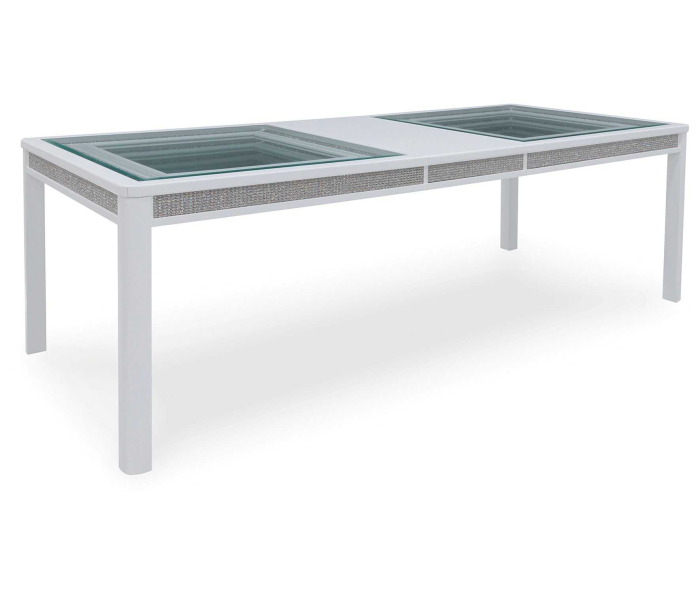 Chalanna - White - Rectangular Dining Room Extension Table, 42.25"