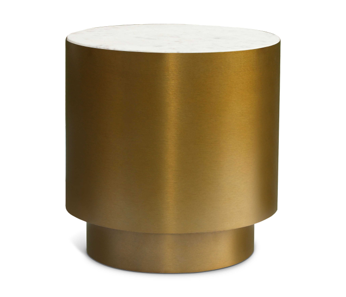 Presley - End Table - Gold - Metal, 20"