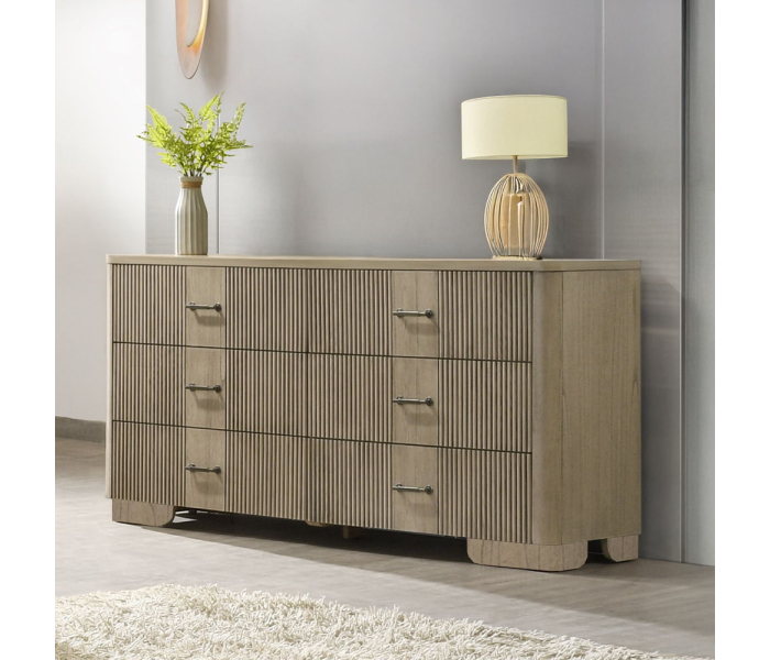 Lakkari - Dresser - Antique Oak - Light Brown, 63" Wide