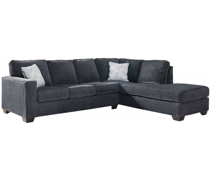 Altari Right Arm Facing Chaise 2 Pc Sectional Slate, 110"