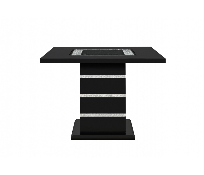 Monaco - Rectangular Bar Table - Black, 63.39"