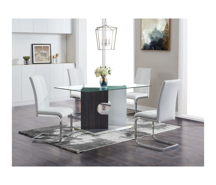 D219 Dining Table And Four D915 Dining Chairs