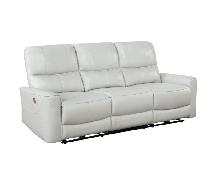 Greenfield - Upholstered Power Reclining Sofa - Ivory, 82.75"