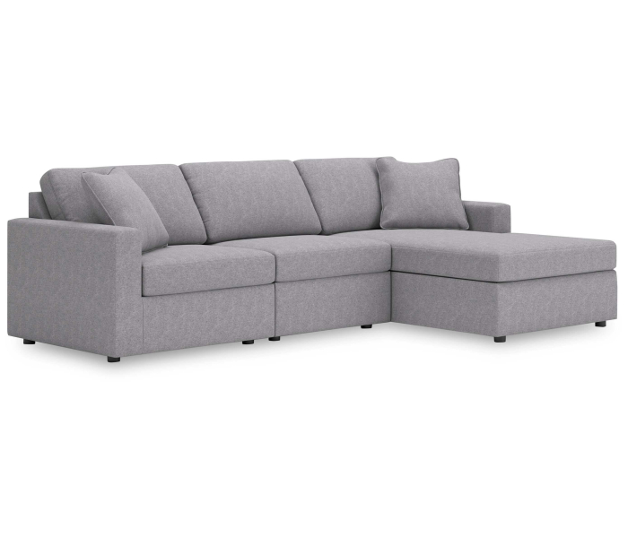 Cozymax - Granite - 3-Piece Sectional With Raf Corner Chaise, 109"