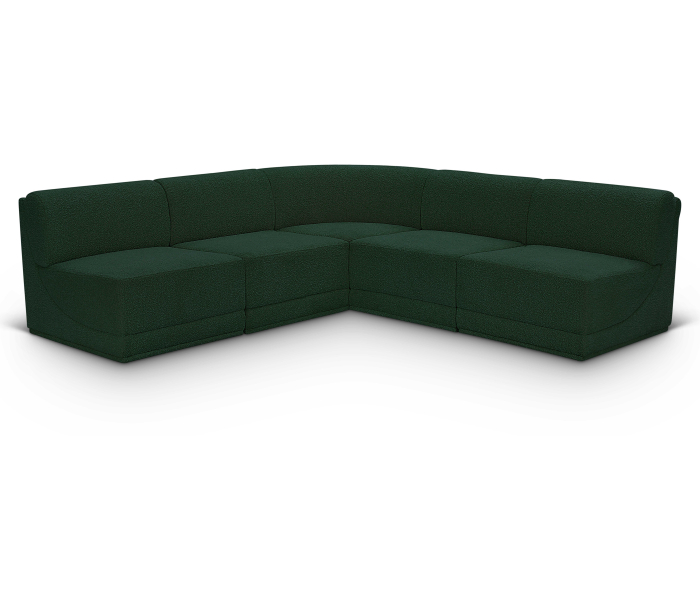 Ollie - 5 Piece Modular Corner Armless Sectional, 94"