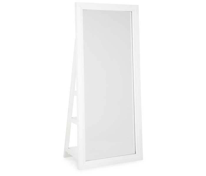 Evesen - White - Floor Standing Mirror/Storage