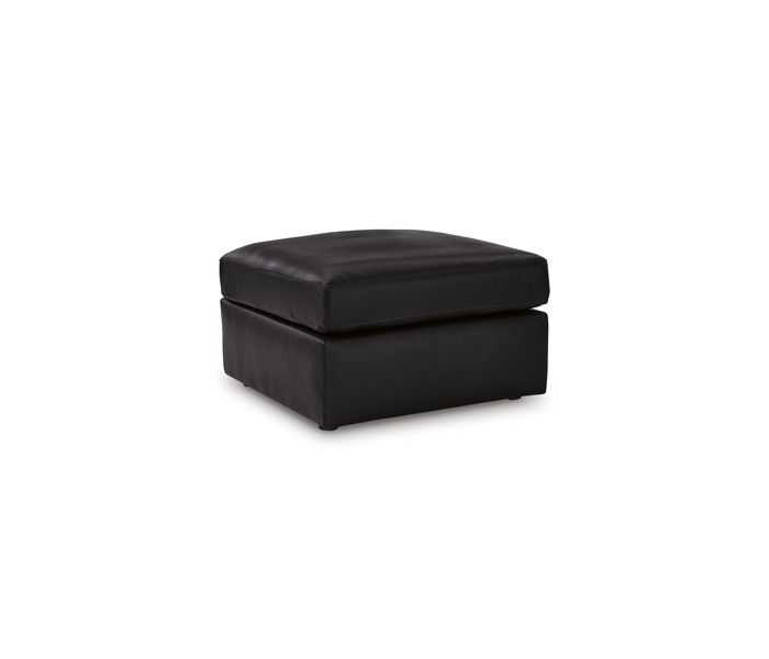 CozyMax II Oversized Accent Ottoman Black