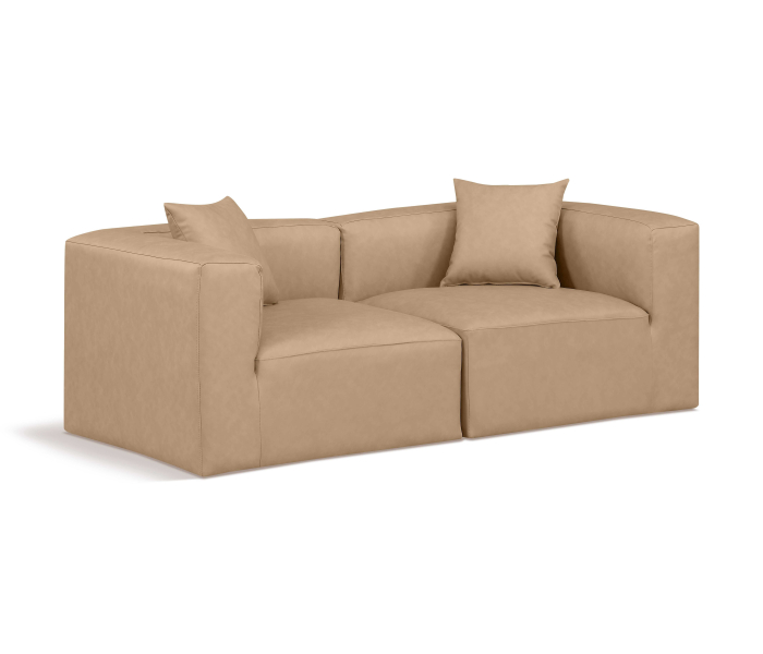 Cube - Modular 2 Seat Sofa - Tan, 72"