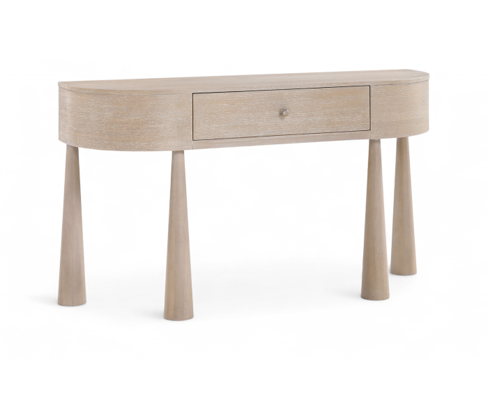 Oasis - Acacia Veneer And Solid Wood Console Table - Natural - Beige, 54"