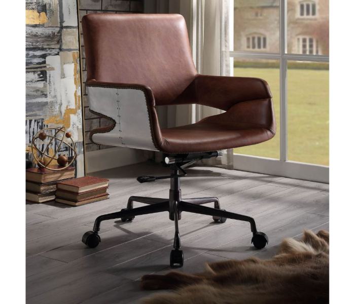 Kamau - Executive Office Chair - Vintage Cocoa Top Grain Leather