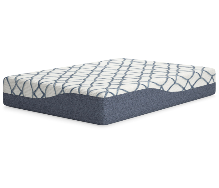 12 Inch Chime Elite 2.0 - White / Blue - Full Mattress