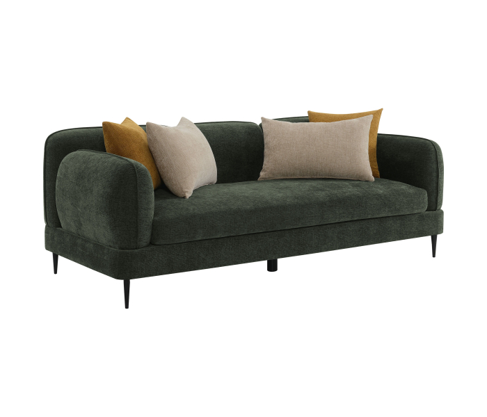 Jade - Chenille Upholstered Modern Track Arm Sofa, 84"
