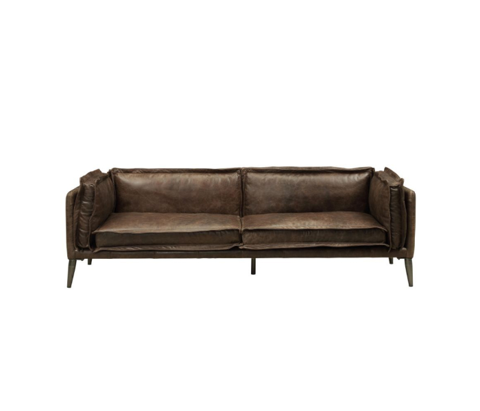 Porchester - Sofa - Distress Chocolate Top Grain Leather, 94"