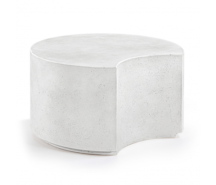 Imperia - Concrete Indoor/Outdoor Coffee Table - White, 28.75"