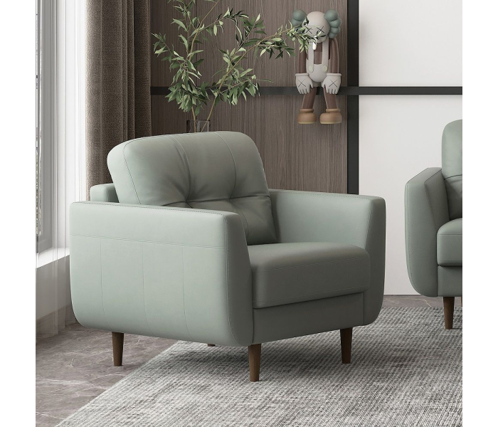 Radwan - Chair - Pesto Green Leather