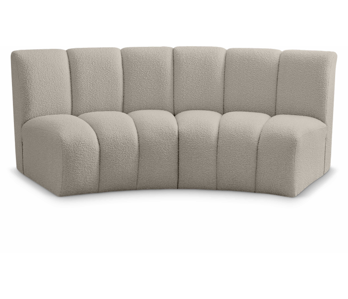 643taupe-2pc - Cozyliving Furniture  - Infinity - 2 Piece Modular Sectional - Light Brown, 83"