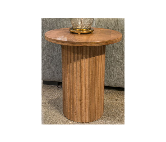 Towner Grove Round End Table Natural Brown, 20"