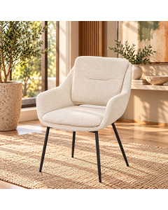 Bexley - Arm Chair (Set of 2) - Beige Linen - Beige