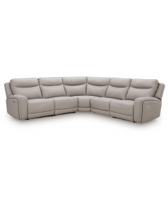 Gravier 5-Piece Power Reclining Sectional Gray