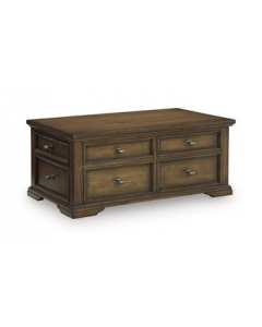 Channley Lift Top Cocktail Table Brown, 46"