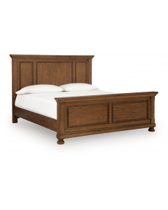 Zackaryn Panel Bed Warm Brown