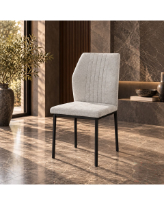 Leander - Side Chair (Set of 2) - Gray Linen - Light Gray