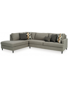 Santasia Left Arm Facing Corner Chaise 2 Pc Sectional Granite, 116"