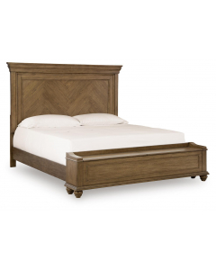 Karallin Panel Storage Bed Brown