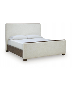 Radkin Upholstered Panel Bed Burnished Brown