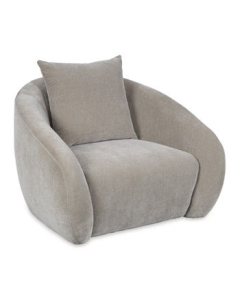 Yahya Swivel Accent Chair Pebble
