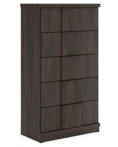 Shaehartin Five Drawer Chest Dark Brown, 54.8" Tall
