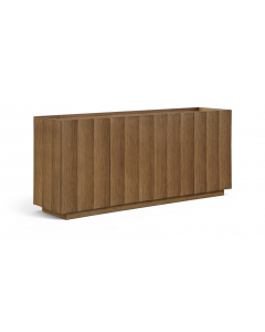 Swoon - Oak Veneer And Solid Wood Sideboard / Buffet - Brown - Dark Brown