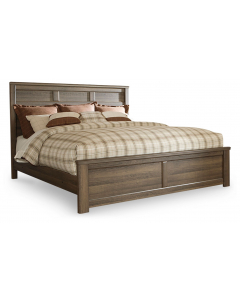 Juararo Panel Bed Dark Brown