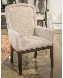 Wickenger Dining Upholstered Arm Chair (Set of 2) Light Gray / Dark Brown