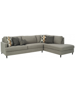 Santasia Right Arm Facing Corner Chaise 2 Pc Sectional Granite, 116"