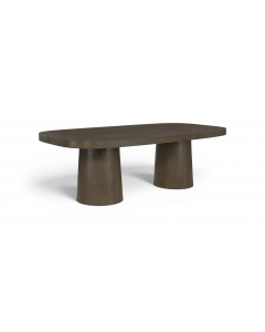 Woodhaven - Solid Wood And Oak Veneer Dining Table - Brown, 95.5"