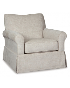 Searcy Swivel Glider Accent Chair Quartz