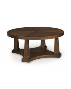 Rustic Plains Round Cocktail Table Warm Brown, 46"