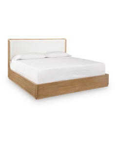 Pamaria Upholstered Bed Light Brown