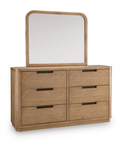 Pamaria Dresser And Mirror Light Brown