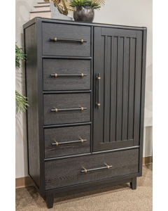 Haldenwick Door Chest Black, 79.5" Tall