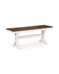 Brinfern Large Dining Room Bench Brown / Antique White