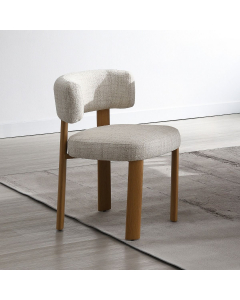 Ogin - Side Chair (Set of 2) - Beige & - Gray