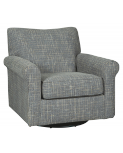 Renley Swivel Glider Accent Chair Dark Gray