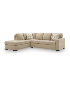 Bridgepoint 2-Piece Sleeper Sectional With LAF Corner Chaise Almond