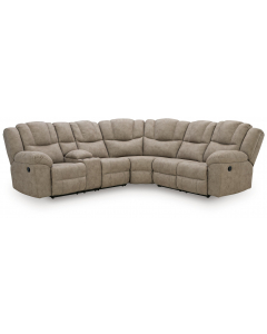 Pearce-Pike 3-Piece Reclining Sectional With LAF Reclining Loveseat With Console Birch