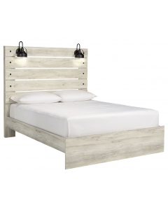 Cambeck Panel Bed Whitewash