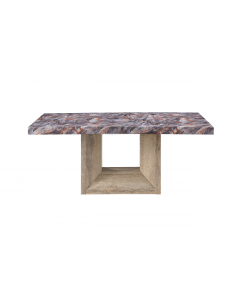 D02 - Dining Table - Lava / Natural - Dark Gray, 70"