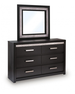 Brizmore Dresser And Mirror Black, 59" Wide