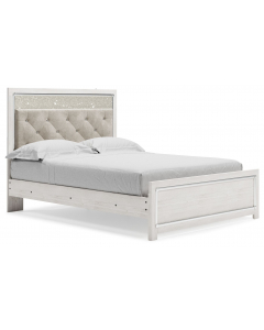 Altyra Panel Bed White